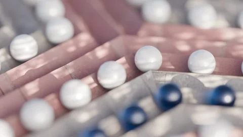 Marbles Path 3D loop animation Stock Footage 300185231