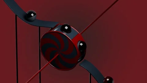 Marbles Path 3D loop animation Stock Footage 300188228