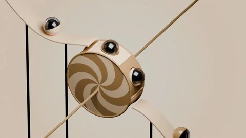 Marbles Path 3D loop animation Stock Footage 300188540