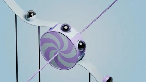 Marbles Path 3D loop animation Stock Footage 300188675