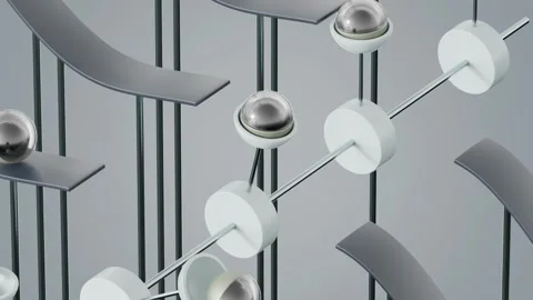 Marbles Path 3D loop animation Stock Footage 300189020