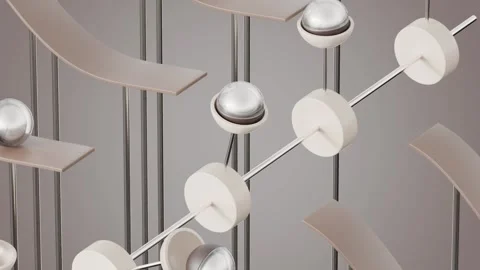 Marbles Path 3D loop animation Stock Footage 300189526