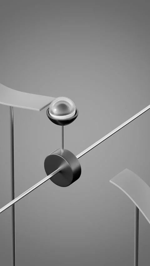 Marbles Path 3D loop animation Stock Footage 300190088