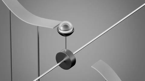 Marbles Path 3D loop animation Stock Footage 300190128