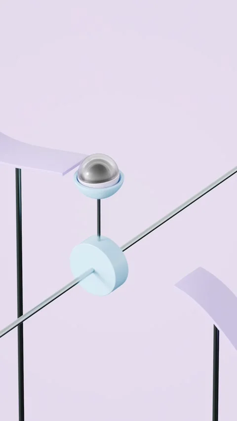 Marbles Path 3D loop animation Stock Footage 300190308