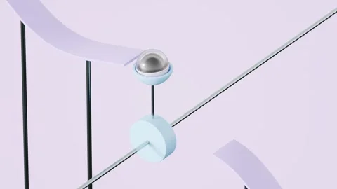 Marbles Path 3D loop animation Stock Footage 300190400