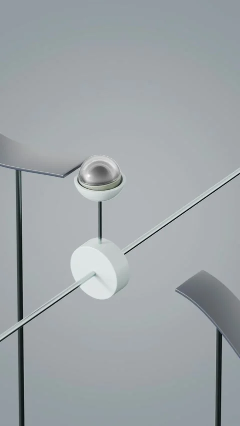 Marbles Path 3D loop animation Stock Footage 300190439