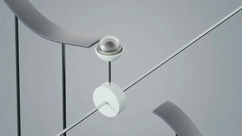 Marbles Path 3D loop animation Stock Footage 300190484