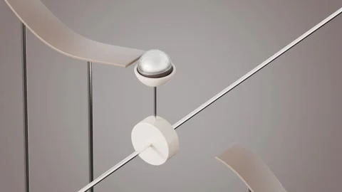 Marbles Path 3D loop animation Stock Footage 300190774