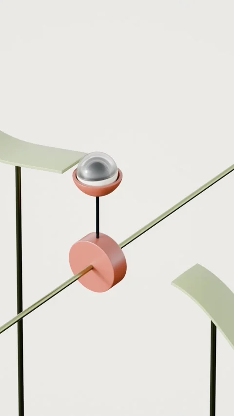 Marbles Path 3D loop animation Stock Footage 300190816