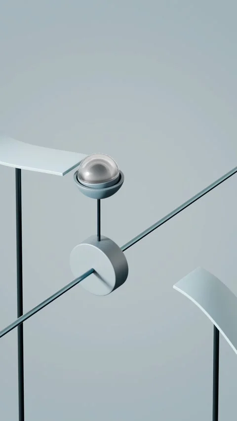 Marbles Path 3D loop animation Stock Footage 300191079