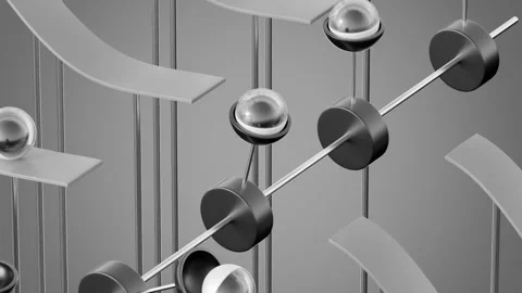 Marbles Path 3D loop animation Stock Footage 300191386