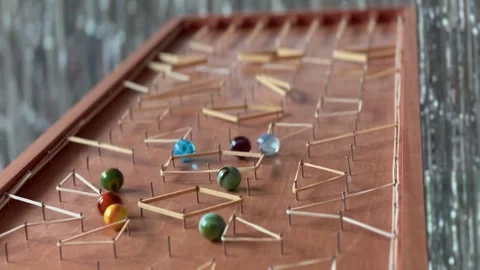 Marbles Racing most of track normal speed Stock Footage 300735170