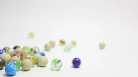 Marbles rolling _4 Stock Footage 8852523