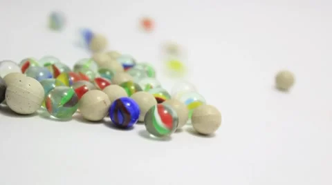 Marbles rolling _5 Stock Footage 8852647