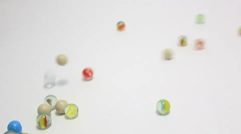 Marbles rolling _8 Video stock 8853039