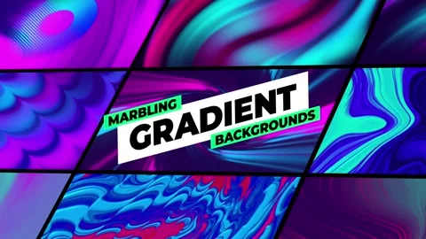 Marbling Gradient Backgrounds Stock After Effects