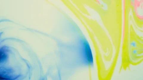 Marbling, multi-colored swirled, stone-like patterns. Ink bloom, paint explosion Stockbeeldmateriaal 126359300