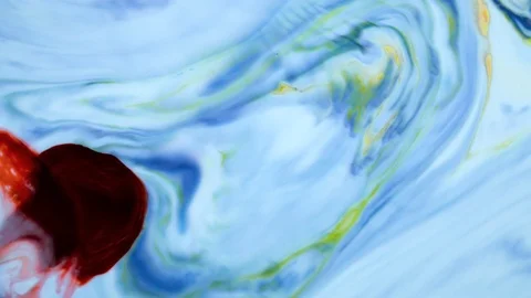 Marbling, multi-colored swirled, stone-like patterns. Ink bloom, paint explosion Stockbeeldmateriaal 126360145