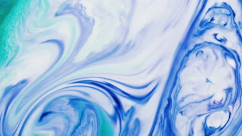Marbling, multi-colored swirled, stone-like patterns. Ink bloom, paint explosion Stock Footage 131105413