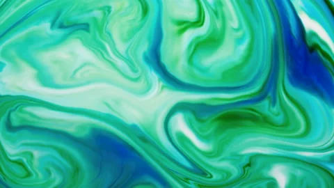 Marbling, multi-colored swirled, stone-like patterns. Ink bloom, paint explosion Stock Footage 131105455