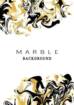Marbling texture background. Marble luxury design with golden glitter elements. 库存插图