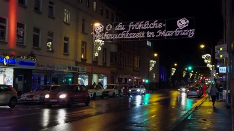 Marburg an der Lahn, Germany - Christmas Season #7 Stock Footage 166324571