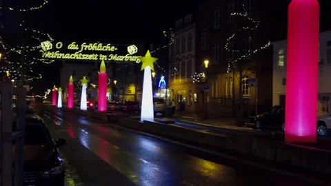 Marburg an der Lahn, Germany - Christmas Season #20 Stock Footage 166325749