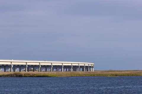 Marc Basnight Bridge views in Outer Banks, North Carolina, USA Stock Photos