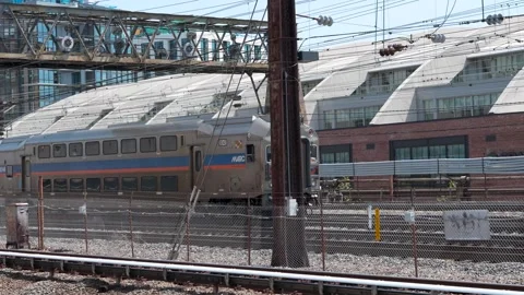 MARC Train Passing By Stock Footage 305123594