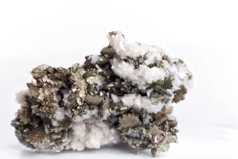 Marcasite on white background. Stock Photos