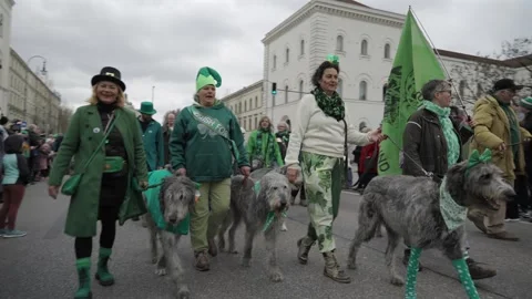 March 15, 2026. Munich, Germany. Parade and programme to celebrate Irish Vidéo 330808588