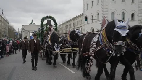 March 15, 2026. Munich, Germany. Parade and programme to celebrate Irish Video stock 330808632