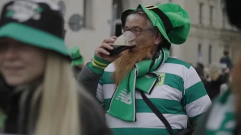 March 15, 2026. Munich, Germany. Parade and programme to celebrate Irish Vidéo 330808641