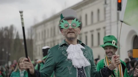 March 15, 2026. Munich, Germany. Parade and programme to celebrate Irish Vidéo 330808739