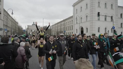 March 15, 2026. Munich, Germany. Parade and programme to celebrate Irish Stock Footage 330808799