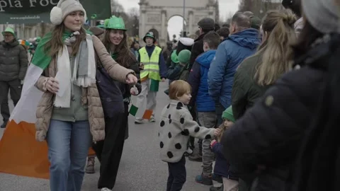 March 15, 2026. Munich, Germany. Parade and programme to celebrate Irish Vidéo 330808830