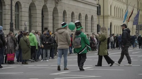 March 15, 2026. Munich, Germany. Parade and programme to celebrate Irish Vidéo 330809044