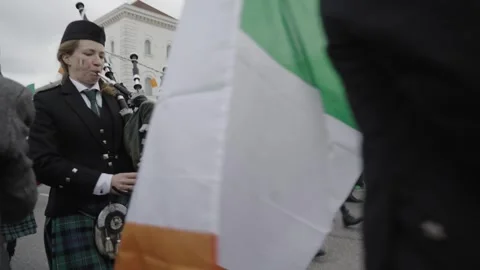 March 15, 2026. Munich, Germany. Parade and programme to celebrate Irish Vidéo 330809072