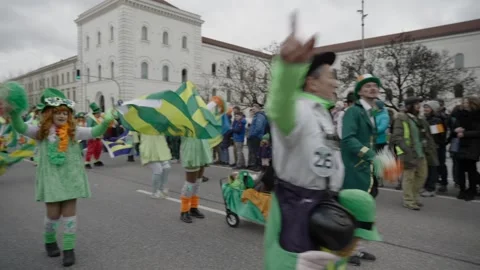 March 15, 2026. Munich, Germany. Parade and programme to celebrate Irish Vidéo 330809097