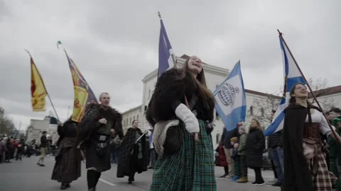 March 15, 2026. Munich, Germany. Parade and programme to celebrate Irish Video stock 330809229