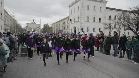 March 15, 2026. Munich, Germany. Parade and programme to celebrate Irish Vidéo 330809268