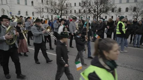 March 15, 2026. Munich, Germany. Parade and programme to celebrate Irish Vidéo 330809288