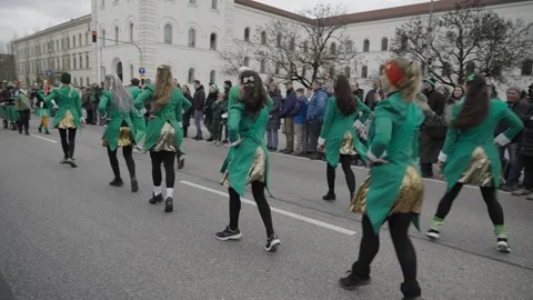 March 15, 2026. Munich, Germany. Parade and programme to celebrate Irish Vidéo 330809335