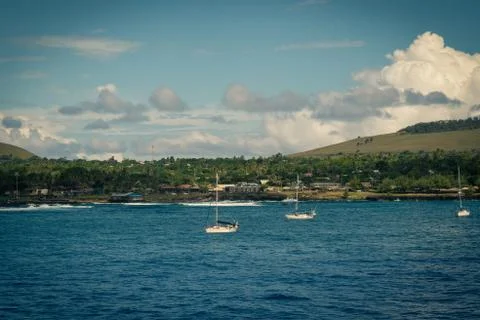 March 2019. Easter Island. Chile Stock Photos