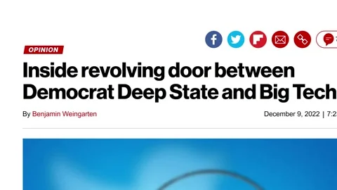 March 2023: Deep State Headlines Fast Sequence Stock-Footage 236480894