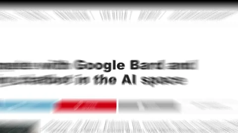 March 2023: Google Bard Headlines Fast Sequence Stock Footage 236556533