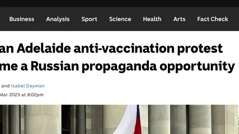March 2023: Propaganda Headlines Fast Sequence Stock Footage 237076088