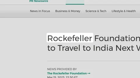 March 2023: Rockefeller Headlines Fast Sequence Stock Footage 237014308