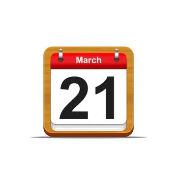 March 21. Stock Illustration